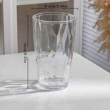 1 chiếc cốc uống nước bằng acrylic trong suốt, không vỡ, màu sắc rực rỡ như đá quý, bền và phong cách, thích hợp đựng nước ép, rượu vang và các loại đồ uống khác, cốc phục vụ đồ uống | Cốc có thể xếp chồng lên nhau | Cốc nhựa acrylic bền, cốc nhựa đang được bán, cốc dùng trong nhà, đồ dùng nhà bếp, cốc. - Nhiều màu - Xem 11