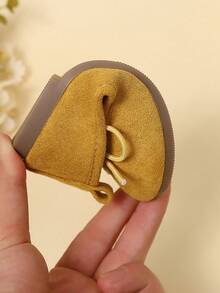 1 Pair Girls' Bow Knot Comfortable Soft Sole Slip-On Flat Cute Shoes Suitable For Spring And Summer - Yellow - View 6