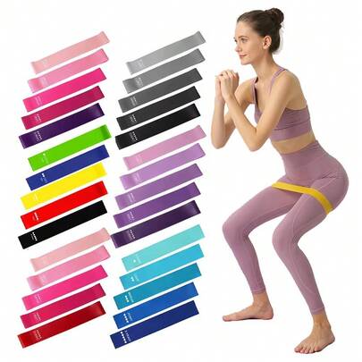 Bộ 5 dây kháng lực, tuyệt vời để tăng tính linh hoạt và khả năng vận động, phù hợp cho yoga, pilates, cũng như tập luyện sức kháng trong thể dục dụng cụ và khiêu vũ.