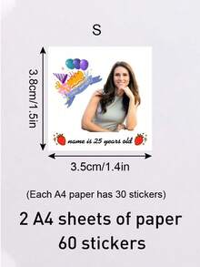 12-300张定制照片和文字临时纹身贴纸，个性化仿真纹身，定制临时纹身，可定制图片生日纹身贴纸，周年纪念日，结婚礼物，情人节，毕业典礼，生日礼物，送给他/她、朋友、男士、女士、家人的理想礼物 - 彩色 - 查看 13