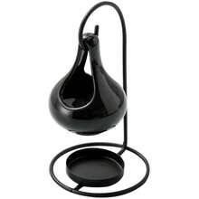 1 Set Ceramic Cauldron Incense Burner With Stand, Witch's Potion Design, No Fragrance, Can Be Used With Candles Or Tea Lights, Home Decor - Iron Frame Hook Ceramic Aromatherapy Stove - View 6