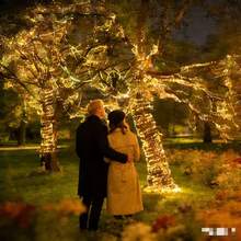 2 Packs, Warm Light 50LED*2/100LED*2 /200LED*2 /300LED*2 Fairy String Lights, Suitable For Use With Patio, Outdoor Party, Wedding, Christmas. - Warm Light - View 3