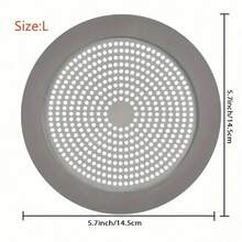 1pc Stainless Steel Bathtub Drain Filter, Shower Drain Cover, Sink Strainer, Suitable For Bathroom, Pool, Kitchen, Home Supplies, Kitchen Accessories, Bathroom Decor, Home Tools, Sink Filter (Random Size Shipped) - Grey - View 8