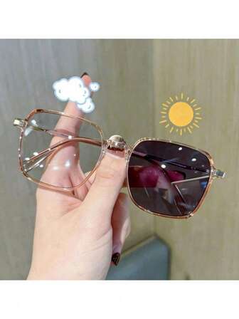 女士时尚百搭眼镜，适合日常佩戴