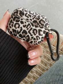 Cheetah Print Apple 1pc Leopard Print Wireless Bluetooth Earphone Case, Soft Silicone Protective Cover Compatible With Airpods 3rd Generation - Multicolor - View 13