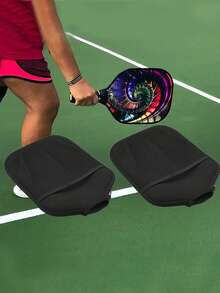 1/2pcs Waterproof Beach Racket Bag, Shockproof Zipper Racket Protective Cover, Ping Pong Racket Storage Bag, Gym Clothes