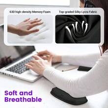 Elbow Rest Pads Desk, Thicken Large Size Elbow Pads With Soft Foam And Non - Slip Silicone Base, Armrest Pad Wrist Rest Pad Home, Office, And Games 2 Pcs - Thicken Large + 2 - View 5