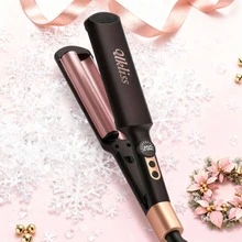UKLISS Mini Dual Barrel Ceramic Curling Iron (0.4 Inch) - 5 Temperature Settings, Anti-Scald, Dual Voltage, Travel Portable, Easily Create Beach Wave Curls - Black - View 9