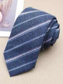 1 chiếc cà vạt kẻ sọc thủ công unisex, phù hợp cho công sở, học đường, thường ngày, dạo phố, dự tiệc. - Nhiều màu - Xem 11
