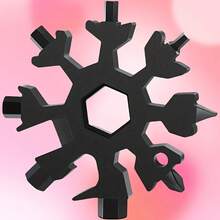 1 Set 18-In-1 Snowflake Multi-Function Tool, Includes Bottle Opener, Screwdriver Set And Wrench, Ideal Christmas Gift For Men: Stylish Camping Gear Tool, Gift For Husband, Grandpa - Multicolor - View 6