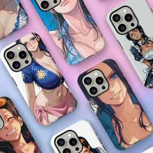 1 Funda de Teléfono Anime P Piece Nico Robin para 17 16 15 14 13 12 11 Pro Max Plus - z6 - Ver 3