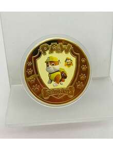 5pcs Cartoon Paw Patrol Character Badges (, Rocky, Rubble, Zuma, Chase) Commemorative Coins, Collectible Decor For Cabinet, Desk, Party, Holiday Gifts - Multicolor - View 16