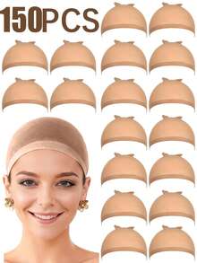 女士假发帽套装 - 蕾丝前假发帽，透气网布，适合日常佩戴和作为圣诞礼物 - 彩色 - 查看 39