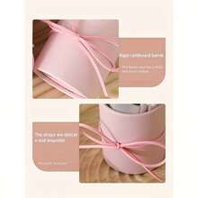 Handmade Crochet Flower Bouquet, Includes Pink Vase - 5 Crochet Flowers, Fabric, Wrapping Paper And Decorative Ribbon - Ideal For Mother's Day, Valentine's Day, Birthday Or Anniversary Gift - Spring Home Decor, Crochet Supplies