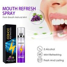 Spray oral fresco para limpiar el olor oral, aliento fresco y fragancia spray portátil - Morado - Ver 4