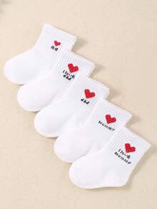 20/10/5 đôi tất thuyền mềm mại cho bé, trang trí họa tiết trái tim và in khẩu hiệu, unisex cho trẻ sơ sinh và trẻ nhỏ, siêu mềm mại và thoải mái cho bé từ 0-36 tháng, hàng mới về mùa xuân/hè, phù hợp cho mọi mùa, tất trẻ em, tất sơ sinh, tất trẻ nhỏ, tất hình trái tim, tất in khẩu hiệu, tất unisex, tất thuyền, quà tặng Ngày của Mẹ, quà tặng Lễ Tạ ơn, quà tặng Giáng sinh, quà tặng Năm mới - Nhiều màu - Xem 7