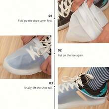 3 Piezas/2 Piezas/1 Pieza Cubiertas de Zapatos - Impermeables, Reutilizables y Antideslizantes, Adecuadas para Hombres y Mujeres, Duraderas, Muy Elásticas y Fáciles de Limpiar