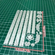 1pc Floral Pattern Metal Cutting Die, For Scrapbooking, Card Making, DIY Crafts - Silver - View 10