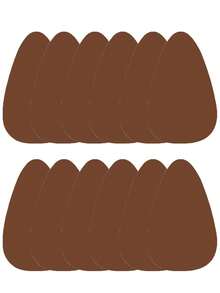 6Pairs Plus Size Invisible Lift Latex Tape Sticky Water Drop Shaped Breast  Strapless Bra Liner, Skin Color/Black/Brown,Suitable For B-D Cup Busty Women,For Deep V Dresses And Backless Clothing. - Nhiều màu - Xem 25
