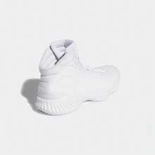 Adidas PRO BOUNCE 男士中帮极简篮球鞋，舒适运动休闲鞋 FW0902 - 白色 - 查看 10