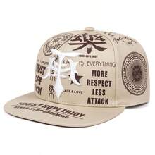 1顶男士户外可调节棒球帽，哥特字母印花嘻哈风格运动帽 - 多色的 - 查看 14