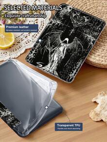 Gothic Dark Style Case Compatible With IPad 10.2 Inch 2021/2020 IPad 9th/8th Generation,Compatible With Samsung Galaxy Tab A8 10.5 Inch 2022,Compatible With Huawei Matepad 10.4/ Tab,With Pen Holder,Supports Automatic Sleep/Wake Lid,Fashion Protective Case - Multicolor - View 8