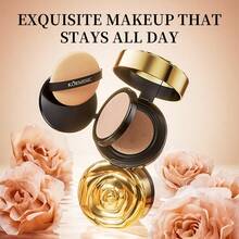 POLVO COMPACTO CON BASE Y ESPONJA – 2 EN 1 Insta-Ready Face & Under Eye Setting Powder Duo-Taro Brand Beauty Makeup Cosmetic For Women Girls Perfect For Fall Winter Ideal For Y2K Fancy Fashion Suitable For Birthday Present Halloween Party Ready Best Color - Natural - Ver 8