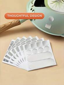 10pcs/50pcs/100pcs/200pcs Pot/Bucket Crack Repair Patches, Stainless Steel Pot Repair Patches, Bucket Repair Patches, Pot Repair Patches, Practical Pot & Bucket Repair Tape Set, Waterproof, Oil-Resistant, High-Temperature Resistant Aluminum Foil Tape, Essential Household Item