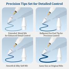 Replacement Nibs, Compatible With Apple Pencil 2nd Gen And 1st Gen/Apple Pencil USB-C, Wear-Resistant Precise Nib Set, Gift Box Packaging, Suitable For Gifting To Mothers, Family, Friends On Birthdays, Holidays, Etc. - Multicolor - View 5