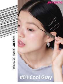 Peripera K-Beauty SPEEDY SKINNY 眉彩筆 眉毛定型凝膠 超細刷頭 易打造精緻眉妝 防水 持久 防暈染 眉毛造型液 眉毛填充 豐盈眉毛凝膠 - #01 Cool Gray - 查看 2