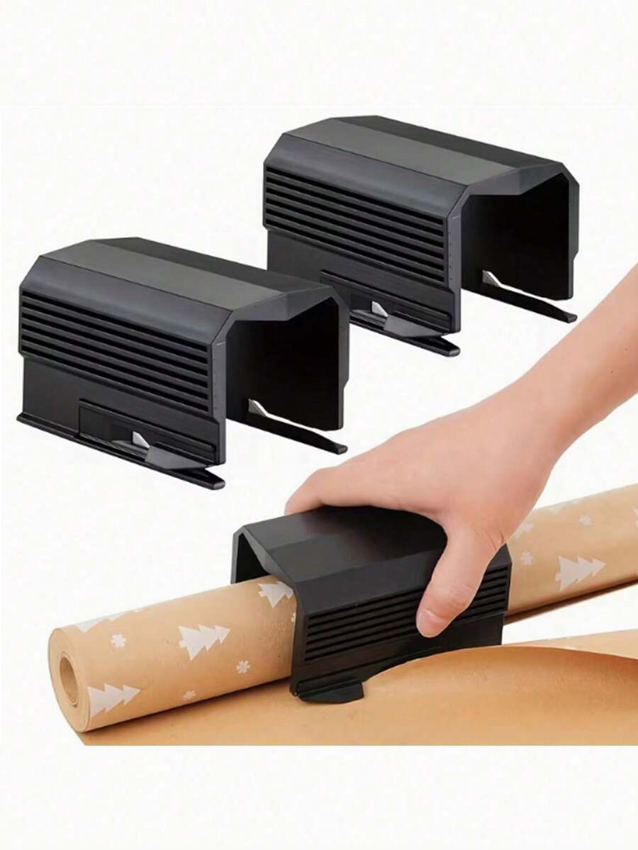 1个礼品包装纸切割器高精度刀片手动切割工具工艺DIY剪贴簿便携式滑动式裁纸器生日礼物/家庭办公无需电池高效精准