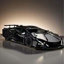 1288pcs Limited Edition Black Supercar Building Blocks Set, Movie Themed Trunk & Engine Model, Realistic Engine Design, Sturdy Structure, Suitable For Adult & Teen Collectors, Home/Office Decor, Birthday/Valentine's/Christmas/New Year/Easter Gift - Multicolor - View 6