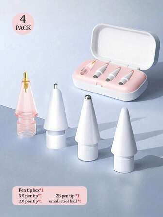 Upgraded Apple Pencil Tips, Compatible With Apple Pencil Tips With Case, No Wear Out Fine Point Precise Control Metal Pencil Nibs Compatible With Apple Pencil 1st Gen/2nd Gen/USB C/Pad Pro Pencil Needle Pencil Tips With Case, Pad Pro Pencil Sets Best Gifts For Christmas, Family, Friends, Birthday, Holiday Pen Accessories