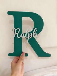 Customized Name Plate - Personalized Room Sign With Name And Initial - 20cm - Multicolor - View 7