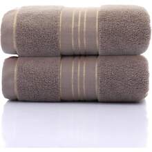 Juego de Toalla de Mano de 2 Piezas de 74x34CM, 100% Algodón, de Secado Rápido, para baño, Ducha, Playa, SPA - 34 x 74 ± 2 cm - Ver 1