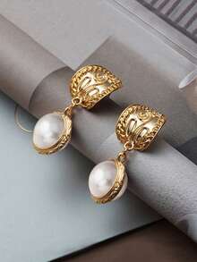 1 对复古波西米亚风格优雅独特几何镀金金属吊坠耳环，适合女性日常、节日、派对、婚礼、订婚、旅行、节日、送给好朋友的礼物、珠宝