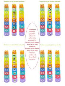 Set de 9 piezas de vasos apilables de colores para bebé, juguetes apilables para identificación de colores y entrenamiento cognitivo (colores aleatorios), juguetes de baño para bebé, relleno de bolsas de fiesta, juguetes sensoriales para aliviar el estrés, juguetes para niños pequeños, regalos de cumpleaños y Pascua - Multicolor - Ver 8
