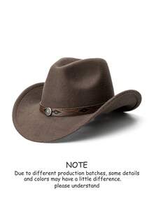 A Unisex Western Cowboy Top Hat With A Detachable Striped Floral Belt Buckle Is Perfect For Casual Daily Wear, Outdoor Activities, Horseback Riding, Music Festivals, Party Stage Performances And Western Cowboy Gatherings. It Is Also The Best Choice As A Fashionable Hat (One For Everyone). - Pu Flower Diamond Hat - View 14