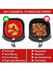 Silicone Air Fryer Mat, Air Fryer Pad, Grill Pan Tray Mat, Baking Oven Tray Liner, Reusable Silicone Baking Mat, Kitchen Gadget - Multicolor - View 4