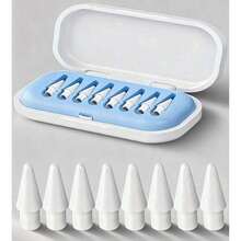 6/8/12 piezas de repuesto de puntas, compatibles con Apple Pencil Pro, puntas de metal finas compatibles con Apple Pencil de 2da y 1ra generación/Apple Pencil USB-C, juego de puntas resistentes al desgaste y de control preciso, empaquetado en caja de regalo, adecuado para regalar a madres, familia y amigos en cumpleaños, fiestas, etc. - Multicolor - Ver 17