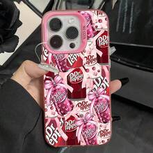 Fshion Dr-P-Peppers Drink Phone Case For IPhone 16,15,14,13,12,11,Pro,Max,Plus,Mini,XS,SE Anti Fall Pink Matte Hard Bumper.Christmas Accessories. - z3 - 查看 12