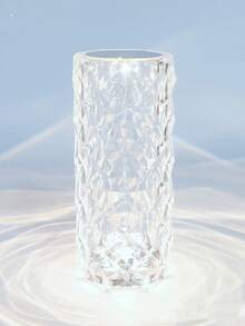 1pc 16 Color Changing Rose Lamp, RGB Rose Diamond Touch Lamp, Bedroom/Living Room/Party Dinner Decor Creative Light, Home Gift 16 Color Changing Night Light With Remote And Touch Control - Multicolor - View 6