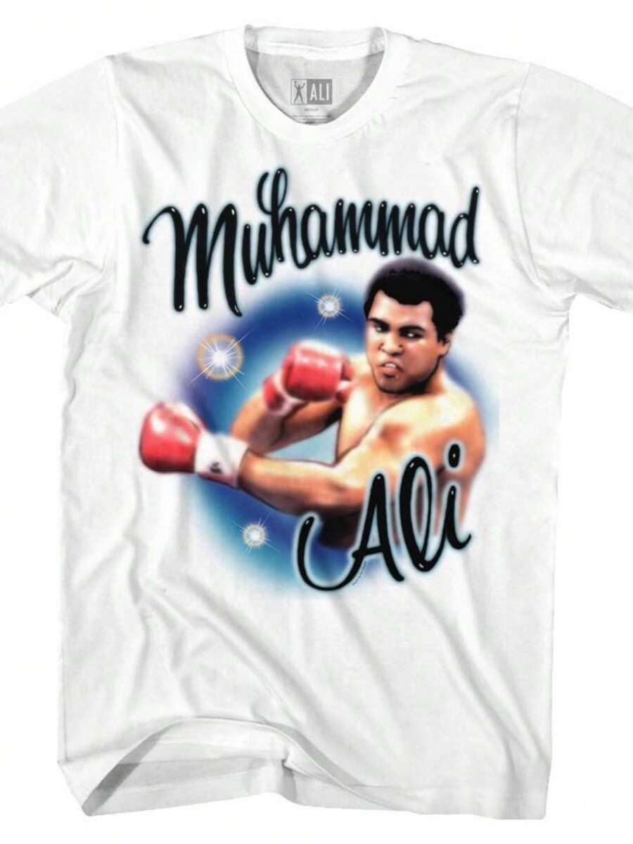 Airbrush Punch White Adult T-Shirt - trắng - Xem 1