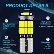 10pcs T10 C5W LED Bulbs, Signal Lights, 194/168 LED Bulbs, Suitable For Car Instrument Panel, Roof Reading Lights, License Plate Lights And Parking Lights, 12V, Car Indicator Light Bulbs, LED Car Lights, Automotive LED Bulbs - 10pcs - View 5