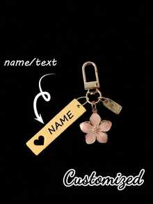 1 Móc khóa hoa anh đào bằng kim loại khắc chữ tùy chỉnh, Bộ quà tặng móc khóa hoa anh đào khắc chữ tùy chỉnh, Thiết kế hoa anh đào nhẹ nhàng và duyên dáng kèm phụ kiện thẻ, Tên tùy chỉnh phù hợp để treo túi xách, chìa khóa xe hơi, quà tặng cặp đôi và ngày lễ, Đa chức năng, Bền, Trang trí, Có thể tái sử dụng, Tinh tế, Phong cách, Chất lượng cao, Nhiều màu sắc, Hiện đại, Tùy chỉnh, Cá nhân hóa, Độc đáo - Nhiều màu - Xem 7