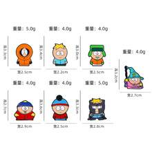 South Park Merchandise Cartoon Character Stan Cute Anime Backpack Decoration Clothing Accessories Badge - CZ1059-6 - 查看 4