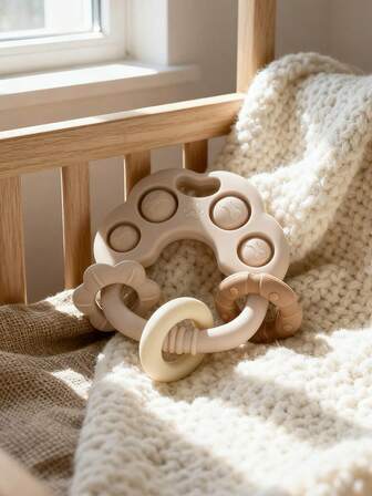 Cute Dog Paw Shaped Teething Toys For Babies (0-12 Months) - Soft Silicone Material