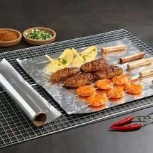 2/1Rolls Aluminum Foil Roll Baking Roasting Wrapping Food Storage Disposable Aluminum Foil Sheets For Household Kitchen Cooking