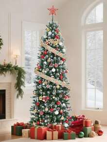 Árbol De Navidad 7.5FT Cm 1500 Ramas + Luces Navideñas De 500 - Verde - Ver 2