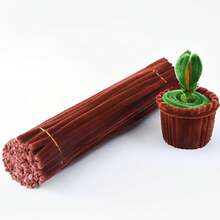 300pcs Sunflower-Inspired Pipe Cleaners - DIY Craft Set For Adult Art Projects, Floral Bouquet Kit For Graduation, Wedding & Birthday Gifts, Applicable Age Group 14+ - Multicolor - View 8